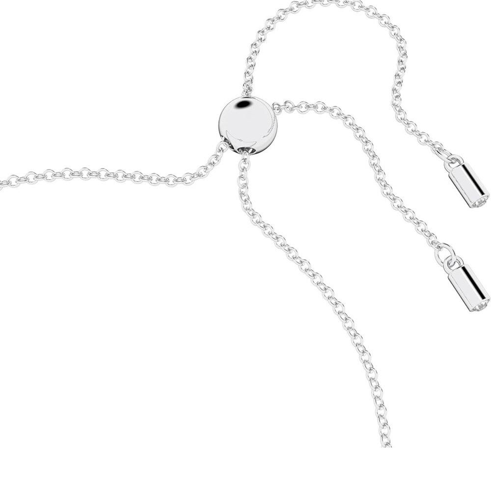 SWAROVSKI • Silver Infinity Heart Chain Bracelet • - Picture 6 of 11
